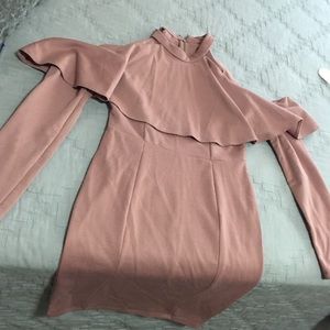 Fashion Nova Mauve open shoulder dress